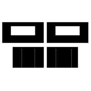 Zijwandenset 3 x 4,5