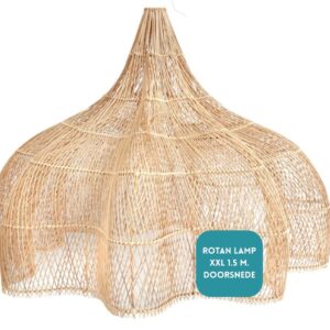 Rotan lamp XXL