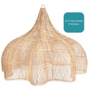 Rotan lamp XXL