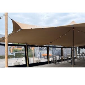 Stretchtent zijwanden